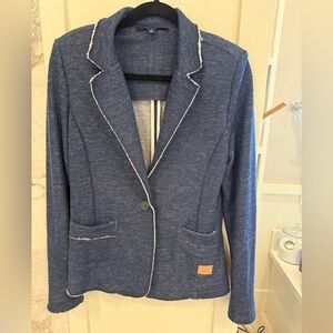 Tommy Hilfiger Navy Blazer with White Accents